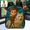 Personalized Backpack for Boys Girls Custom Animal Cartoon Photo Theme School Bag Children's Shoulder Backpack
