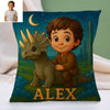 Custom Animal Cartoon Pillow for Kids Custom Name&Photo Cartoon Pillow for Boys Girls Decorative Throw Pillows