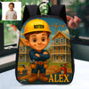 Custom Backpack for Boys Girls Custom Police Pilot Farmer Cartoon Photo Theme School Bag Children's Shoulder Backpack