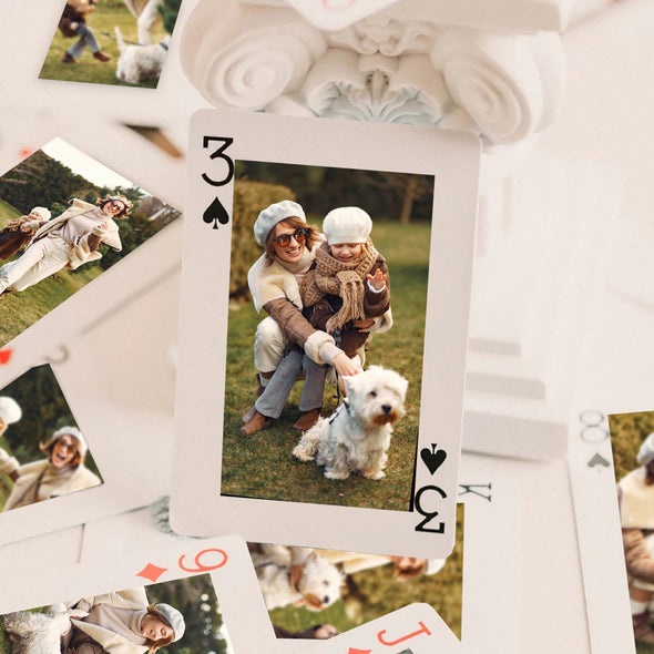 Custom Playing Cards with Photos Christmas Gift Wedding Photo Momery Cards Wedding Party Keepsake