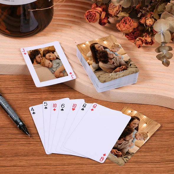 Custom Playing Cards with Photos Christmas Gift Wedding Photo Momery Cards Wedding Party Keepsake