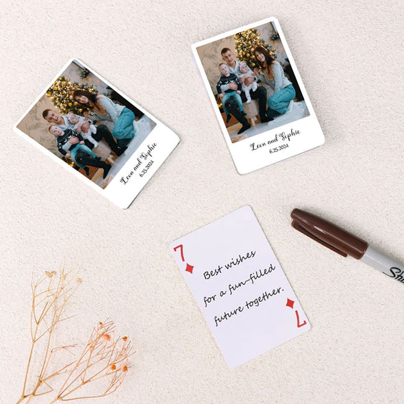 Custom Playing Cards with Photos Christmas Gift Wedding Photo Momery Cards Wedding Party Keepsake