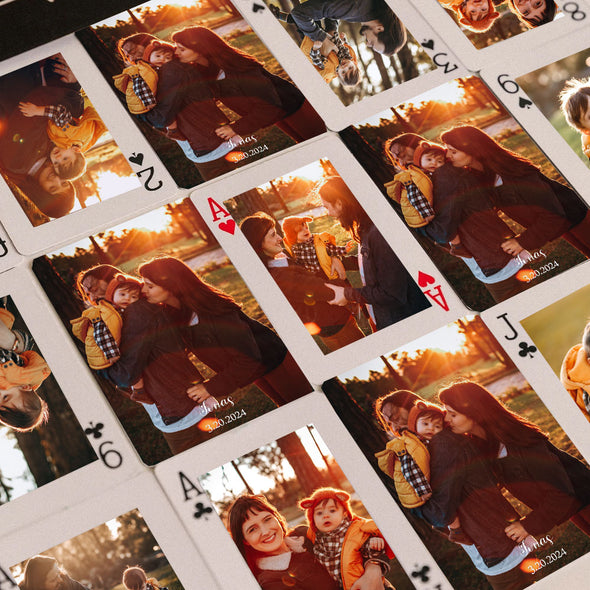 Custom Playing Cards with Photos Christmas Gift Wedding Photo Momery Cards Wedding Party Keepsake