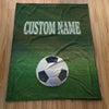 Personalized Soccer Blanket Gift for Soccer Lovers Sports Blanket Personalized Soccer Theme Gifts