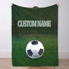 Personalized Soccer Blanket Gift for Soccer Lovers Sports Blanket Personalized Soccer Theme Gifts