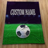 Personalized Soccer Blanket Gift for Soccer Lovers Sports Blanket Personalized Soccer Theme Gifts