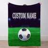 Personalized Soccer Blanket Gift for Soccer Lovers Sports Blanket Personalized Soccer Theme Gifts