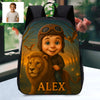 Personalized Backpack for Boys Girls Custom Animal Cartoon Photo Theme School Bag Children's Shoulder Backpack
