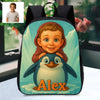 Personalized Backpack for Boys Girls Custom Animal Cartoon Photo Theme School Bag Children's Shoulder Backpack