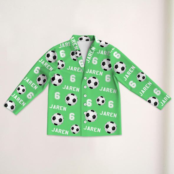 Personalized Soccer Pajama Pants with Name Custom Soccer Pajamas Sleepwear Soccer Player Christmas Gift