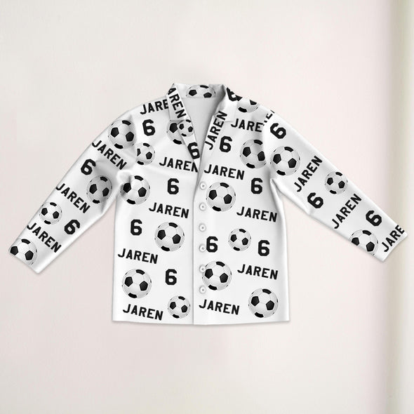 Personalized Soccer Pajama Pants with Name Custom Soccer Pajamas Sleepwear Soccer Player Christmas Gift