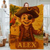 Custom Princess Prince Cartoon Photo Blankets for Kids Custom Photo&Name Blankets for Boys Girls Christmas Gift