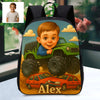 Custom Backpack for Boys Girls Custom Police Pilot Farmer Cartoon Photo Theme School Bag Children's Shoulder Backpack