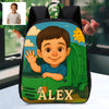 Custom Backpack for Boys Girls Custom Police Pilot Farmer Cartoon Photo Theme School Bag Children's Shoulder Backpack