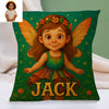 Custom Prince Princess Cartoon Pillow for Kids Custom Name&Photo Cartoon Pillow for Boys Girls Decorative Throw Pillows