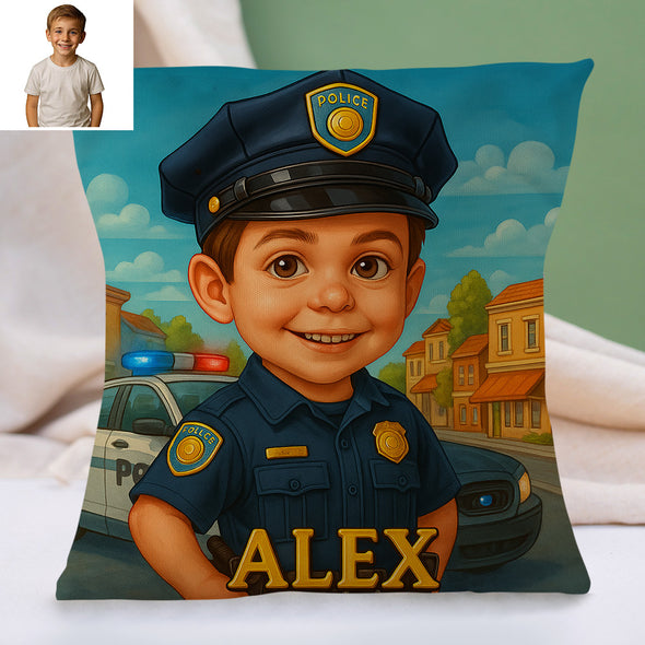 Custom Prince Princess Cartoon Pillow for Kids Custom Name&Photo Cartoon Pillow for Boys Girls Decorative Throw Pillows