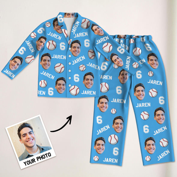 Custom Soccer Football Pajamas Custom Basketball Baseball Pajamas Custom Sports Pajamas Christmas Gift