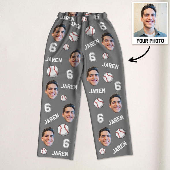 Custom Basketball Baseball Pajamas Custom Soccer Football Pajamas Custom Sports Pajama Pants Christmas Gift