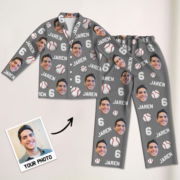 Custom Basketball Baseball Pajamas Custom Soccer Football Pajamas Custom Sports Pajama Pants Christmas Gift