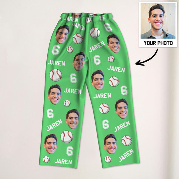 Custom Sports Pajama with Name Custom Soccer Football Pajamas Custom Basketball Baseball Pajamas Christmas Gift