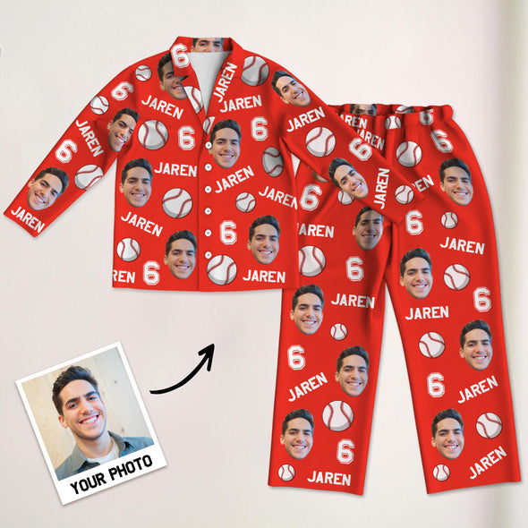Custom Soccer Football Pajamas Custom Basketball Baseball Pajamas Custom Sports Pajamas Christmas Gift