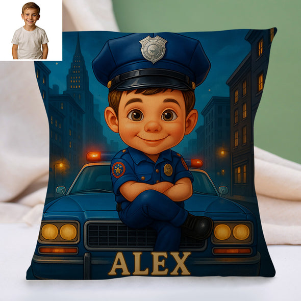 Custom Prince Princess Cartoon Pillow for Kids Custom Name&Photo Cartoon Pillow for Boys Girls Decorative Throw Pillows