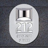 Custom Solar Light House Sign With Door Number Plaque Solar Address Sign Laser Cutting House Plate