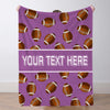 Personalized Football Blanket Sports Throw Blankets Custom Name Blanket Custom Football Team Gift Custom Football Gift