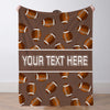 Personalized Football Blanket Sports Throw Blankets Custom Name Blanket Custom Football Team Gift Custom Football Gift