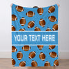 Personalized Football Blanket Sports Throw Blankets Custom Name Blanket Custom Football Team Gift Custom Football Gift