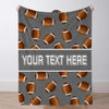 Personalized Football Blanket Sports Throw Blankets Custom Name Blanket Custom Football Team Gift Custom Football Gift