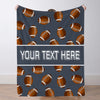 Personalized Football Blanket Sports Throw Blankets Custom Name Blanket Custom Football Team Gift Custom Football Gift