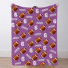 Personalized Football Blanket Custom Football Name Blanket Custom Football Team Gift Custom Football Gift