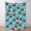 Personalized Football Blanket Custom Football Name Blanket Custom Football Team Gift Custom Football Gift