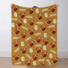 Personalized Football Blanket Custom Football Name Blanket Custom Football Team Gift Custom Football Gift