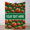 Custom Basketball Blanket Sports Name Throw Blankets Custom Basketball Theme Gifts Basketball Fans Gift