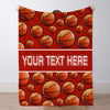 Custom Basketball Blanket Sports Name Throw Blankets Custom Basketball Theme Gifts Basketball Fans Gift