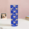 Custom 20oz Pet Face Tumbler Cup Custom Dog Cat Photo Coffee Tumblers Custom 20oz Skinny Stainless Steel Tumblers