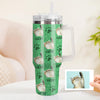 Custom Cat Photo Stainless Steel Tumbler with Handle Custom Cat Photo Cup 40oz Tumbler Christmas Gift