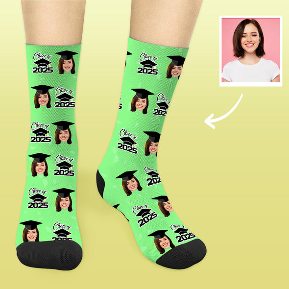 Custom Graduation Socks Grad Photo Socks 2025 Graduation Socks Graduation Gifts for Him Her