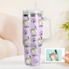 Custom Cat Photo Stainless Steel Tumbler with Handle Custom Cat Photo Cup 40oz Tumbler Christmas Gift