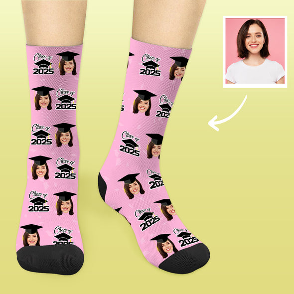 Custom Graduation Socks Grad Photo Socks 2025 Graduation Socks Graduation Gifts for Him Her