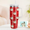 Custom Cat Photo Stainless Steel Tumbler with Handle Custom Cat Photo Cup 40oz Tumbler Christmas Gift