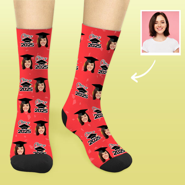 Custom Graduation Socks Grad Photo Socks 2025 Graduation Socks Graduation Gifts for Him Her