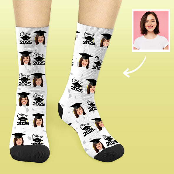 Custom Graduation Socks Grad Photo Socks 2025 Graduation Socks Graduation Gifts for Him Her