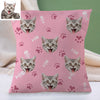 Personalized Cat Face Pillow Decorative Cushion Cover Pet Face Pillow Decorative Throw Pillows