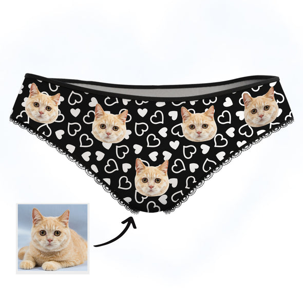 Custom Cat Face Photo Panties