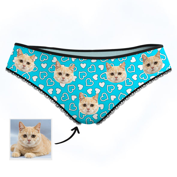 Custom Cat Face Photo Panties