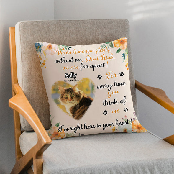 Cat Loss Gift Cat Memorial Pillow Pet Pillow Cat Pillow Custom Cat Pillow Gift for Cat Dad Mom