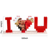 Christmas Gift Personalised Building Brick Photo Block Frame I Love U Puzze Gift for Lover